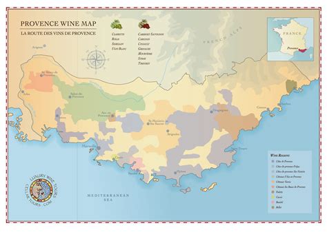 Provence Wine Region Map » Cellar Tours