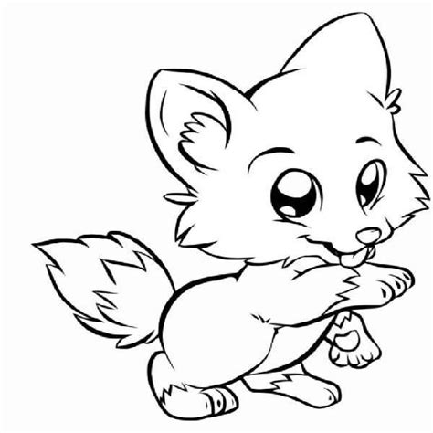 Cute Baby Fox Drawing at GetDrawings | Free download