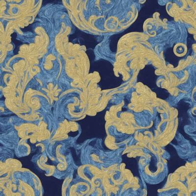 Versace-Style Fabric Print - Luxurious Seamless Pattern Stock Image by ...