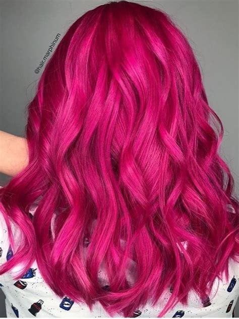 Bright Pink Hair: A Bold And Unique Trend In 2023 - Wall Mounted ...