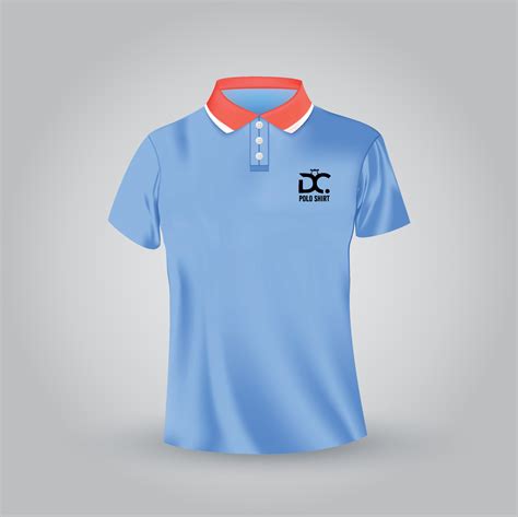 realistic polo shirt mockup with Vector Design 21343457 Vector Art at ...