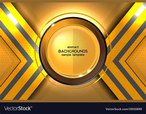 Abstract gold background technology Royalty Free Vector