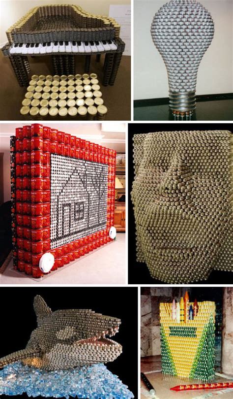 Canned Food Sculptures