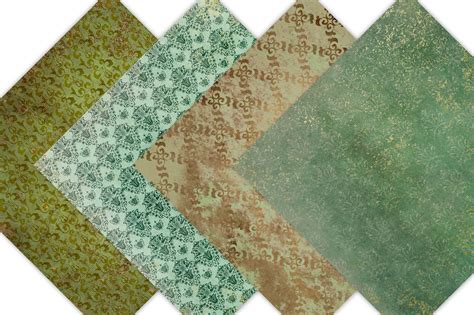 Green Grunge Scrapbook Paper Green Textures Digital Paper | Etsy