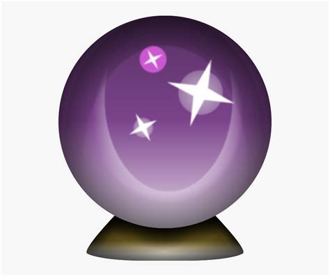 Transparent Crystal Ball Clipart - Crystal Ball Emoji Png, Png Download ...