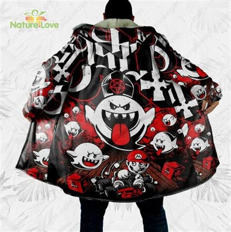 Super Mario Ghost Boo 3D Hooded Cloak Coat Winter Cape Coats - The best ...