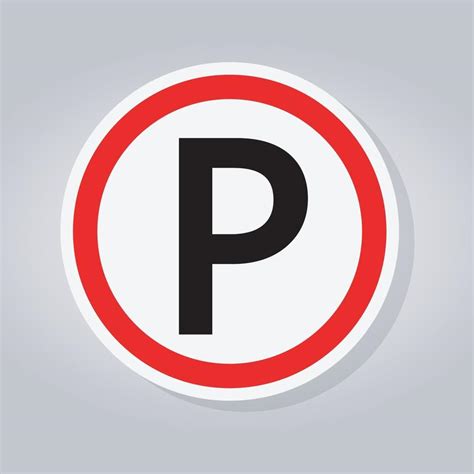 Parking Road Sign 2301028 Vector Art at Vecteezy