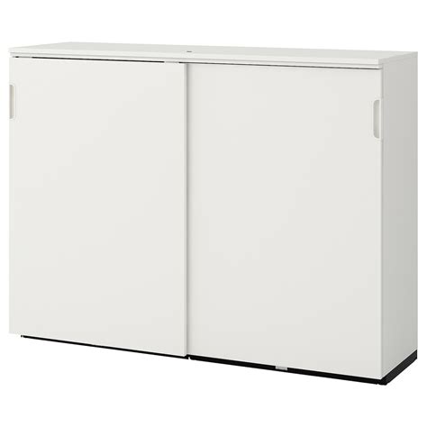 GALANT Cabinet with sliding doors, white, 63x47 1/4" - IKEA