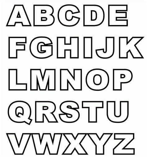 Capital Letter Alphabet (With images) | Alphabet printables templates