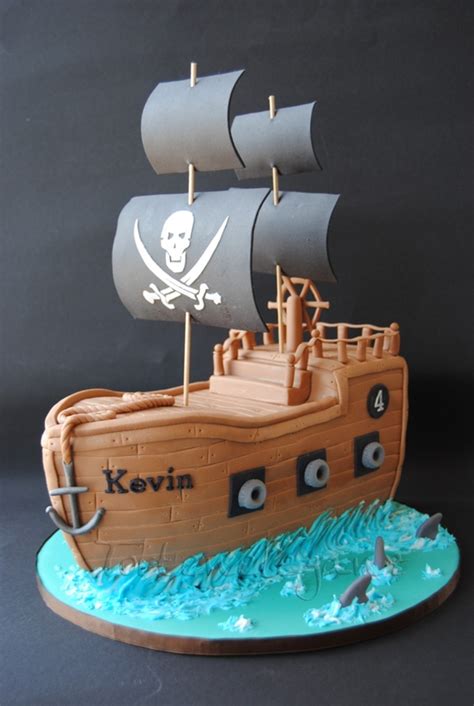 Pirate Ship Cake - CakeCentral.com