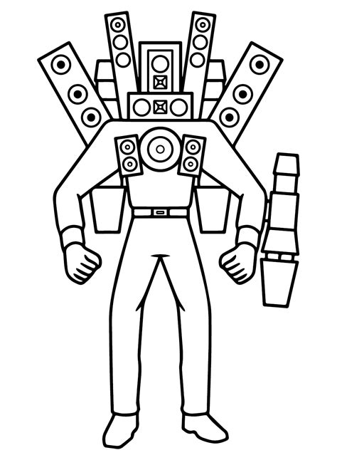 Titan Speakerman Coloring Pages - Coloring Pages For Kids And Adults ...