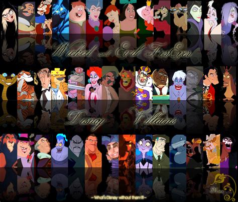 Disney Villains - Childhood Animated Movie Villains Fan Art (34371971) - Fanpop