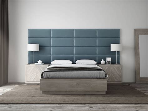 Monterey Upholstered Headboards - Accent Wall Panels - Packs Of 4 - PLUSH VELVET Antique Blue ...