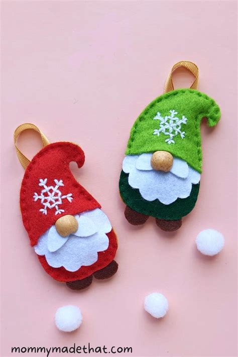 Homemade Felt Christmas Ornaments