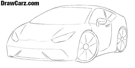 How to Draw a Sports Car for Beginners