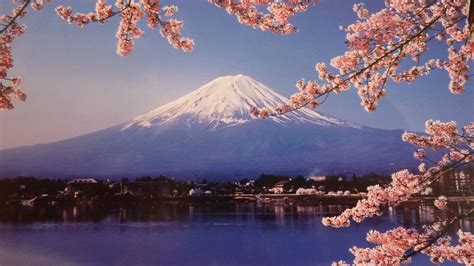 Mount Fuji, cherry blossom, Lake Kawaguchi | ハローキティの写真, 風景, 景色