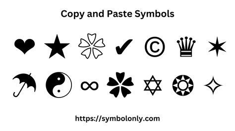 Copy and Paste Symbols - Cool Text Symbols - Symbolonly.com