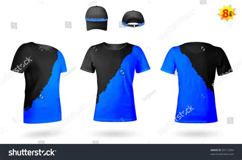 Design Template Twocolor Tshirts Stock Vector 99112364 - Shutterstock