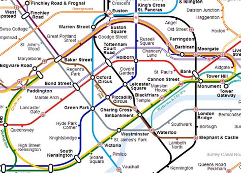 Unofficial Tube Map With Crossrail & New Overground Lines