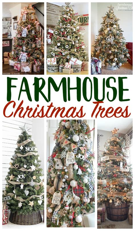 Farmhouse Style Christmas Tree Decorations - canvas-gloop