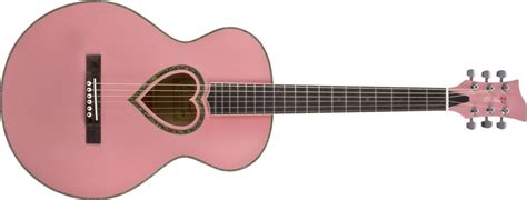 Jay Turser Heart Pink Acoustic Guitar - 1510070647