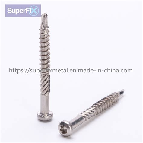 Star Tip Recess Trim Head Knurling Self-Tapping Metal Joist Deck Screws - China Ss410 Screw and ...