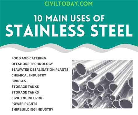 10 Main Uses of Stainless Steel - Hứa Gia Thành