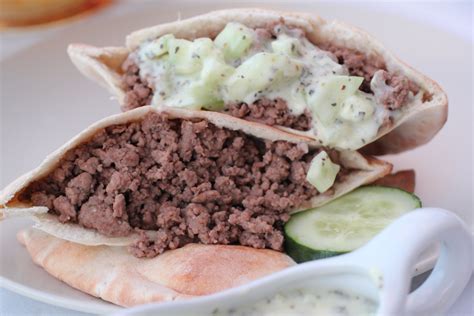 Greek Pita with Oikos Organic Greek Yogurt Cucumber Sauce | Toni Spilsbury