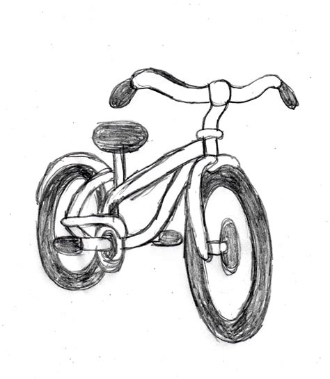 Bicycle drawing tutorial http://drawingmanuals.com/manual/how-to-draw-a ...