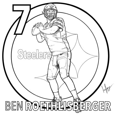 28+ steelers logo coloring page - JohnyJyorden