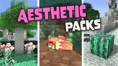 Top 5 Aesthetic Minecraft Texture Packs | Cute Resource Packs for Vanilla | Java Edition - YouTube