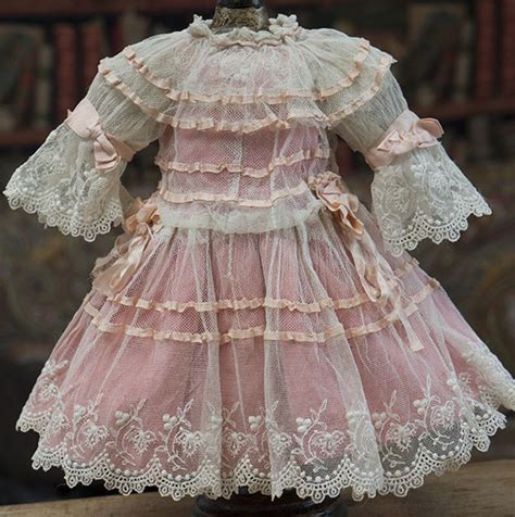 Antique Tulle Lace dress | Antique doll dress, Vintage doll dress, Lace dress