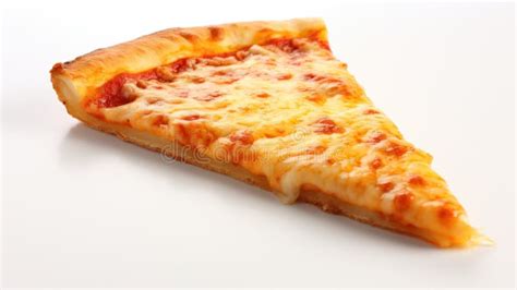 A Slice of Pizza with Cheese on a White Surface, AI Stock Illustration - Illustration of pastry ...