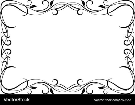 Floral ornamental frame Royalty Free Vector Image