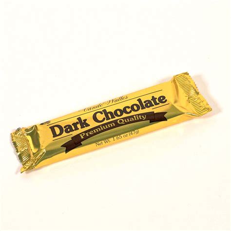 Dark Chocolate Bar - 1.65 oz. Bar, Candy Bars: Vande Walle's Candies