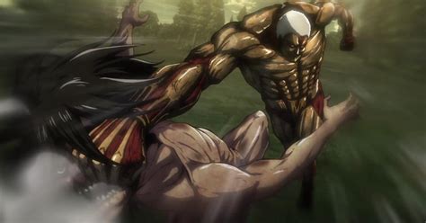 Eren Fights the Armored Titan in 'Attack on Titan'