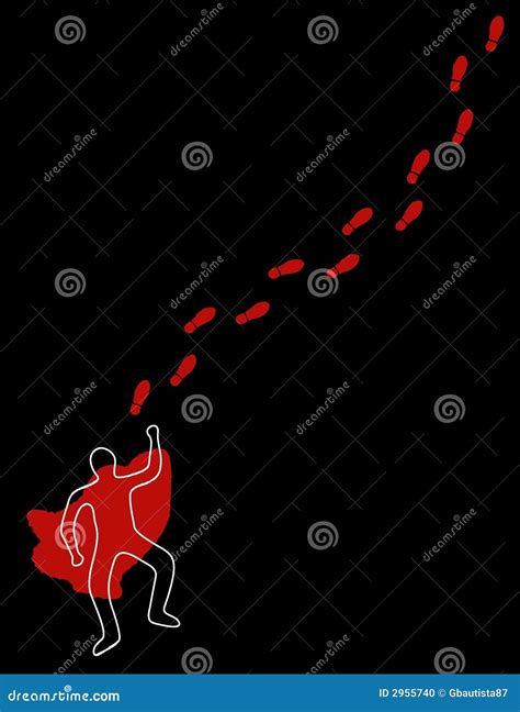 Chalk Line stock vector. Illustration of body, outline - 2955740