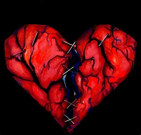 My broken heart in black by insignificantartist on DeviantArt