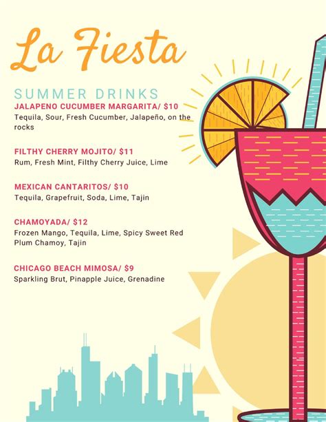 La Fiesta Menu | Mexican Restaurant Menu Oak Lawn, IL | La Fiesta Redesign