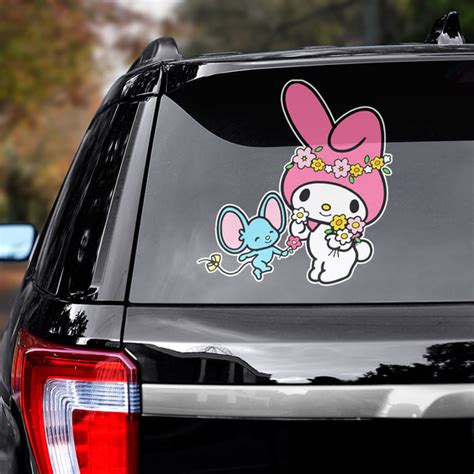 Hello Kitty Sticker, Hello Kitty Decal For Car, Anime Car De - Inspire ...