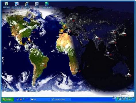 World clock desktop screensaver - Download free