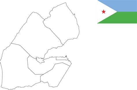 map and flag of Djibouti 10199265 Vector Art at Vecteezy