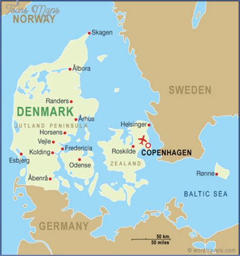 Zealand Denmark Map - ToursMaps.com