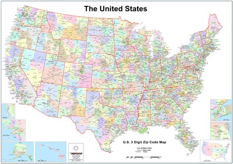 3 Digit Zip Code Map of the US [5000 x 3543] : r/MapPorn