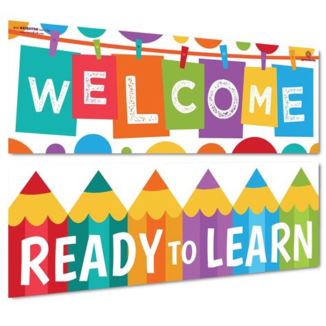 Welcome Banner - Ready to Learn | Welcome banners, Classroom banner, Classroom welcome