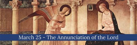 The Solemnity of the Annunciation of the Lord - Parish of St. Mary ...