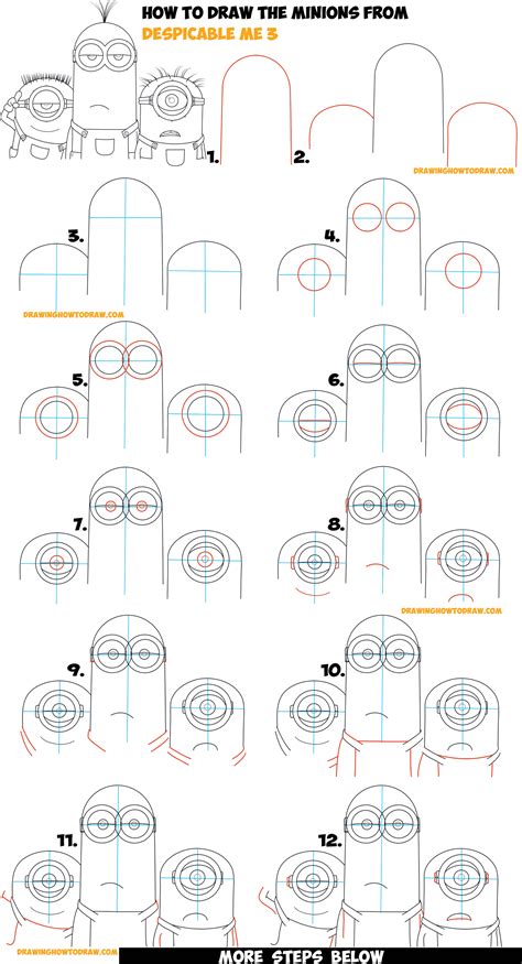 Minions Drawing Step By Step