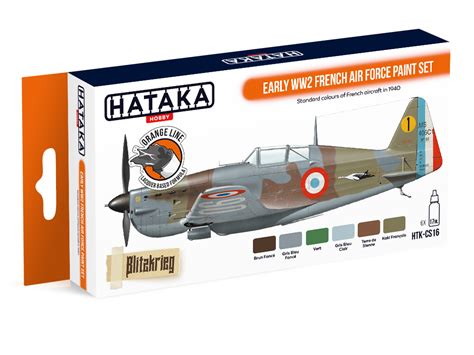 HTK-CS16 Early WW2 French Air Force paint set - Armée de l'Air colours - Hataka Hobby