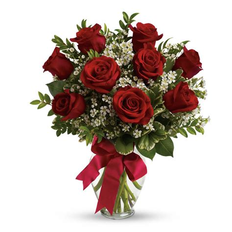 Roses - Red Rose Bouquet Half Dozen - Atlanta's Favorite Florist - Hall's Flower Shop - Same Day ...