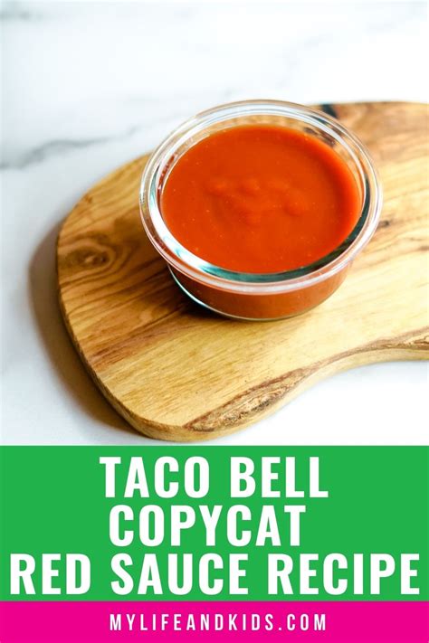 Copycat Taco Bell Red Sauce Recipe - My Life and Kids